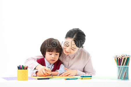 Child Preschool Teacher Takes Students To Draw, Child Drawing, Child ...