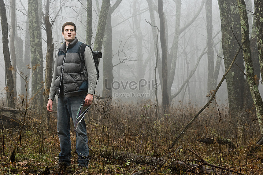 A Man In The Forest Picture And Hd Photos Free Download On Lovepik