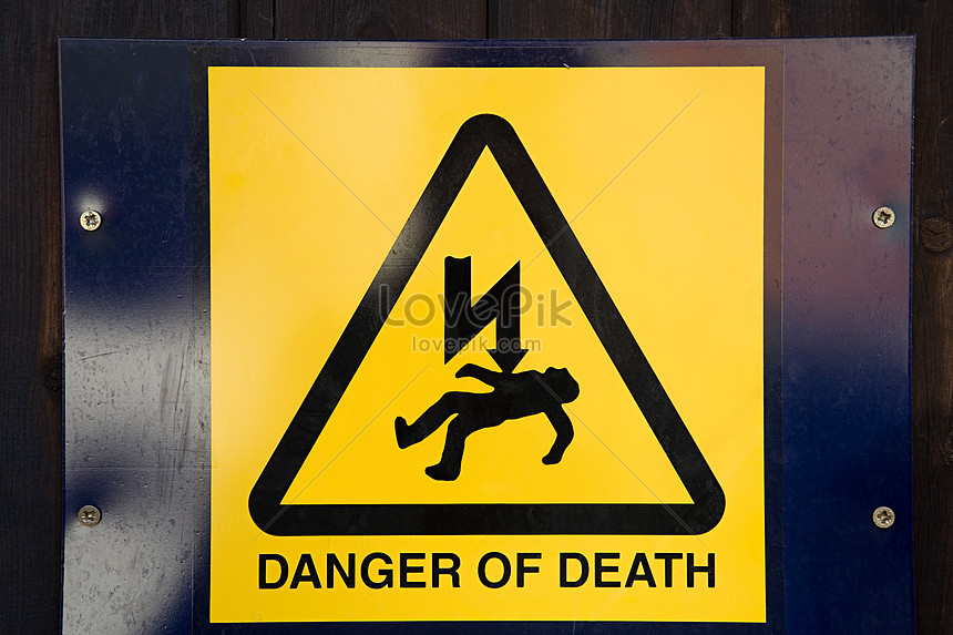 Advertencia riesgo eléctrico Panel Danger de muerte 