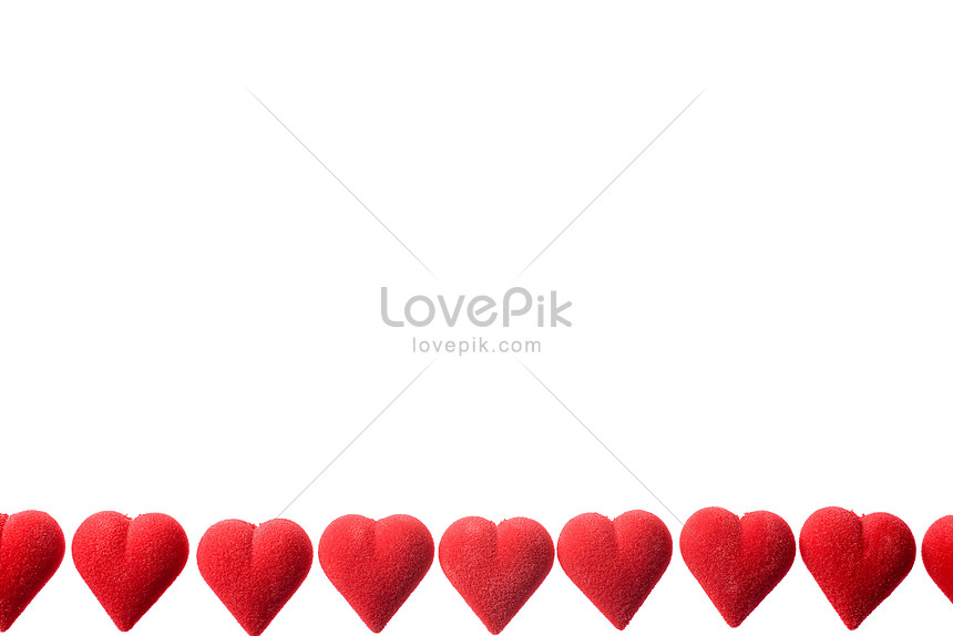 ảnh Trái Tim Liên Tiếp Tải Xuống Miễn Phí, ảnh hình trái tim tình yêu màu  đỏ lãng mạn ngày valentine nền trắng, khung bên, trang trí tiệc đẹp Trên  Lovepik
