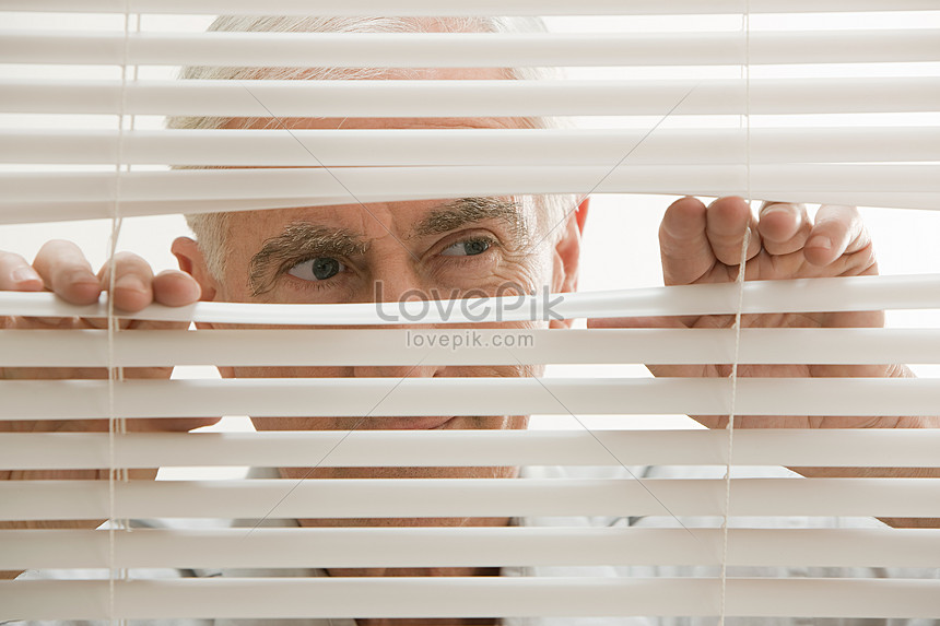 Person Looking Through Blinds Picture And HD Photos | Free Download On ...