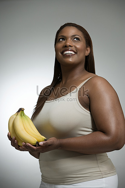 Woman Holding Banana Picture And Hd Photos Free Download On Lovepik 4077