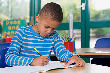 Little Boy Writing A Manuscript Images, HD Pictures and Stock Photos ...