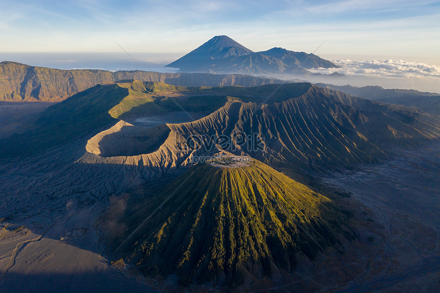 Aerial Aerial View Of Mount Bromo Volcano Indonesia Picture And HD ...