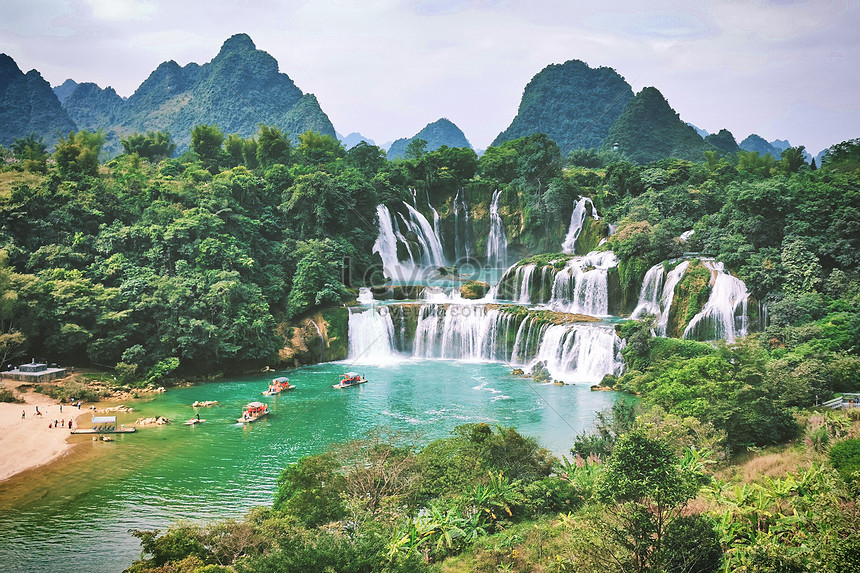 Guangxi Detian Transnational Waterfall Picture And HD Photos | Free ...