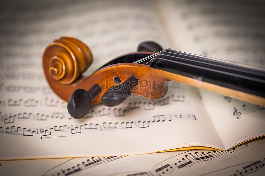 Vintage Violin With Sheet Music Picture And HD Photos | Free Download ...