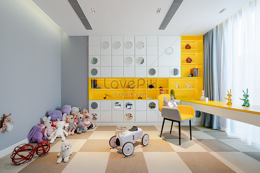 Дизайн яркой детской комнаты