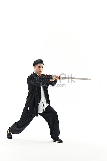 Chinese-style Male Dance Sword Kungfu Picture And HD Photos | Free ...