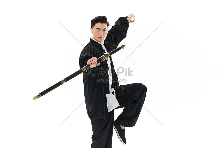 Chinese-style Male Dance Sword Kungfu Picture And HD Photos | Free ...