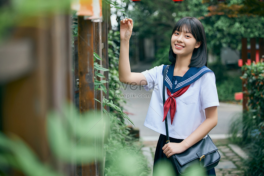 Summer Wearing Jk Uniform Cute Girl Image Picture And HD Photos | Free ...