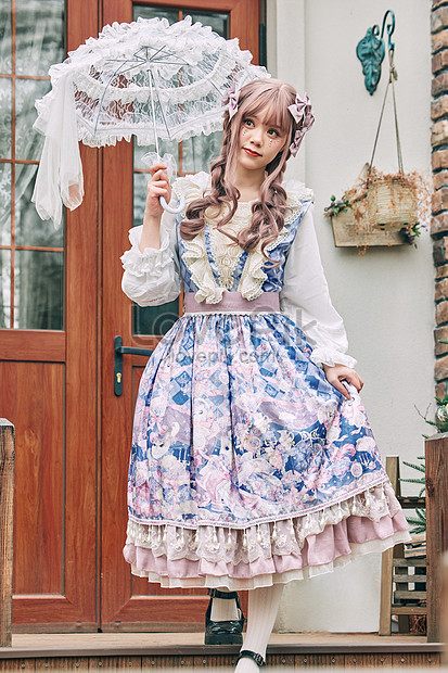 French Lolita Coser With Umbrella And Skirt Picture And HD Photos ...