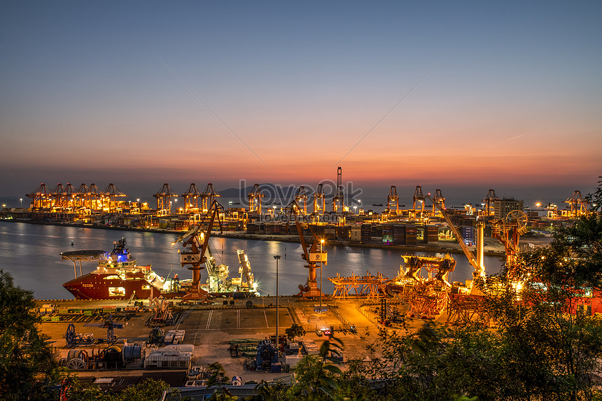 Shenzhen Chiwan Harbor At Sunset Picture And HD Photos | Free Download ...