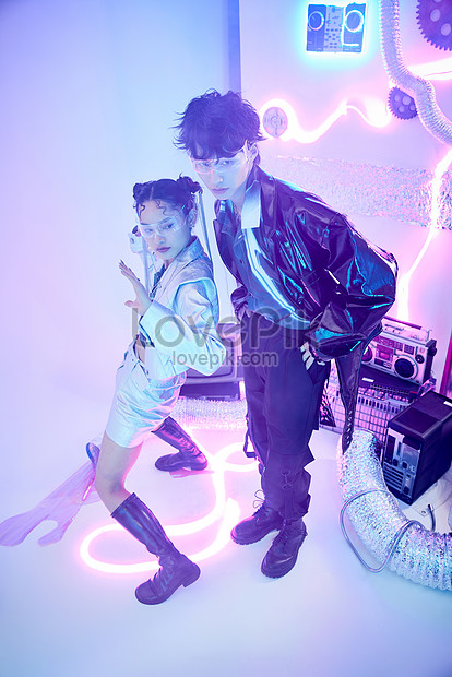 Cyberpunk Style Couple Personality Photo Picture And HD Photos | Free ...