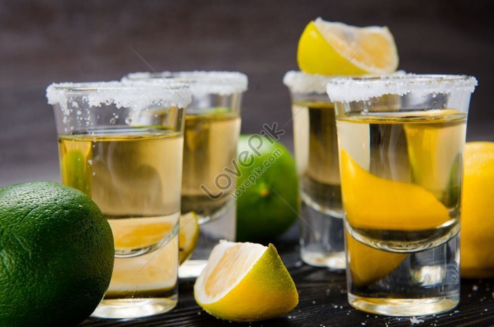 Photo Of Tequila Drink Served In Glasses With Lime And Salt Picture And ...