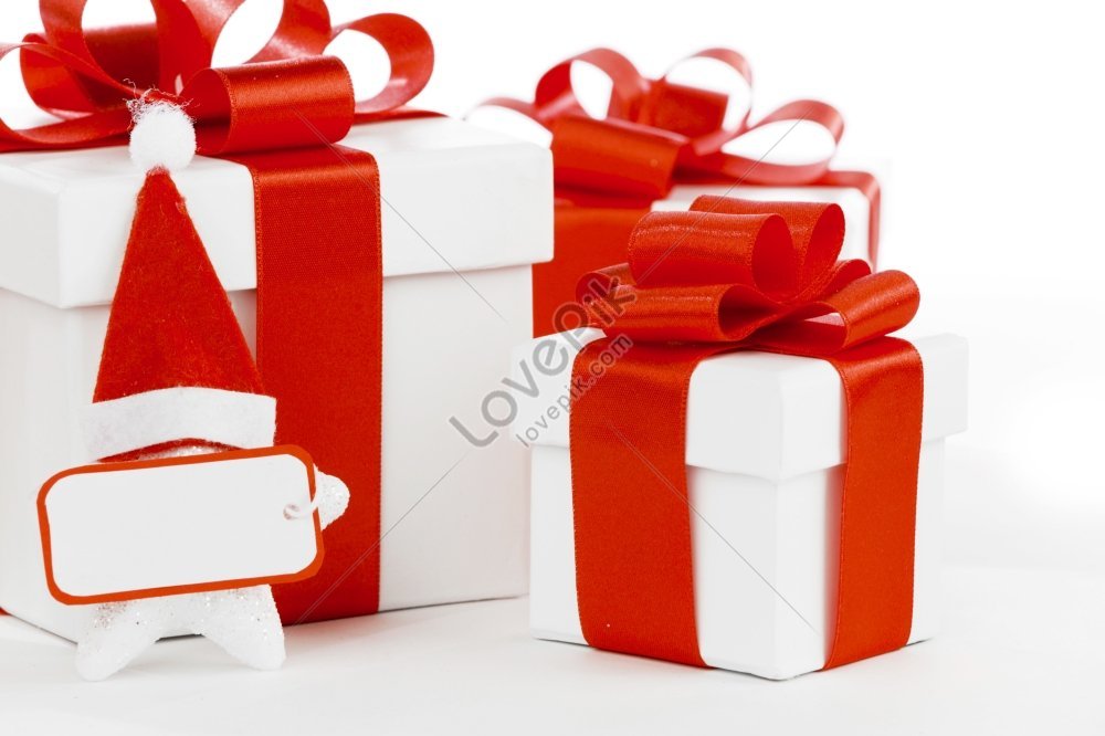 White Gift Boxes Decorated With Red Ribbons Picture And Hd Photos Free Download On Lovepik