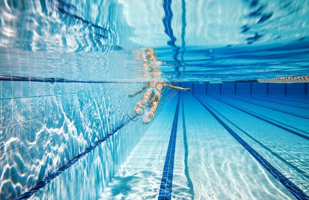 Woman Swimming Underwater In The Pool Picture And HD Photos | Free ...