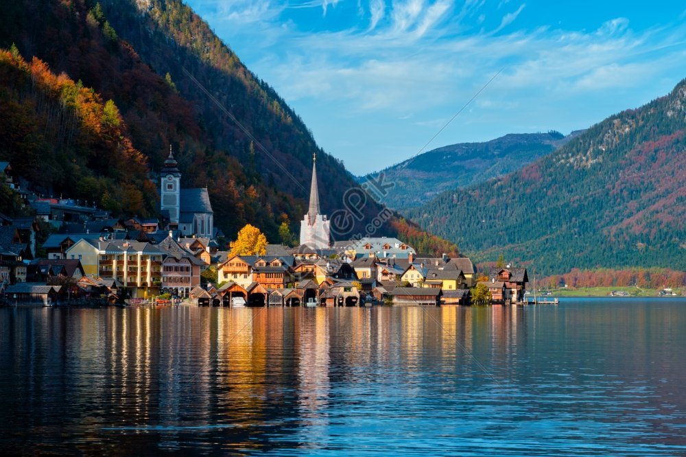 Hallstatter의 할슈타트 마을 오스트리아 알프스의 호수 보기 잘츠카머구트 지역 오스트리아 관광지 사진 사진 무료 다운로드 ...