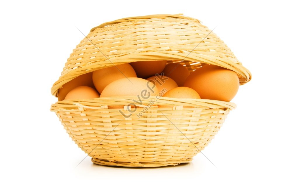Eggs in the basket 22794153 PNG