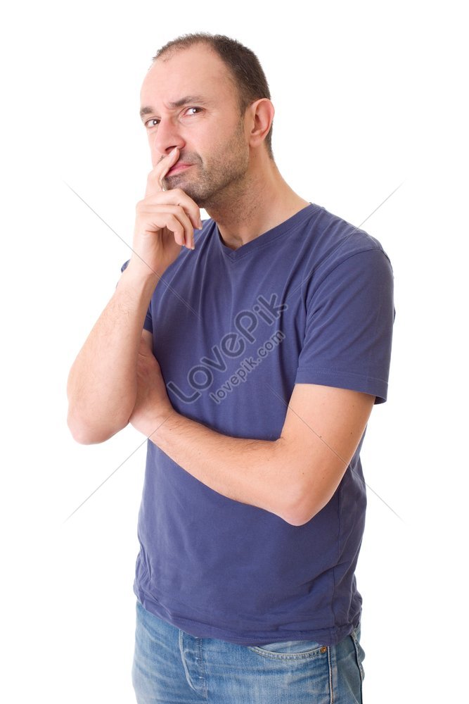 Male-thinking man in a pose - Stock Photo [21787246] - PIXTA
