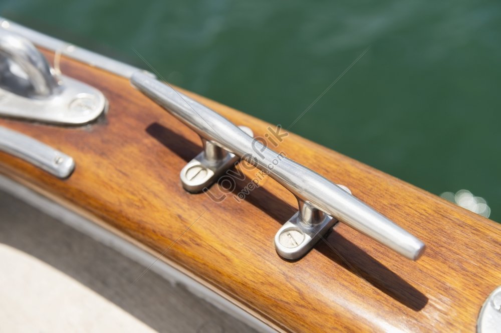 close up of cleat on sailing yacht picture, transport, daytime, outdoor HD Photo
