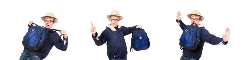 funny student wearing safari hat picture, student wear, young, hat pictures HD Photo