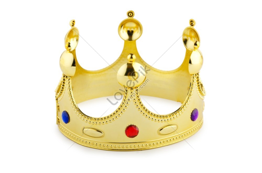 Gold Crown Isolated On White Background Picture And HD Photos | Free ...