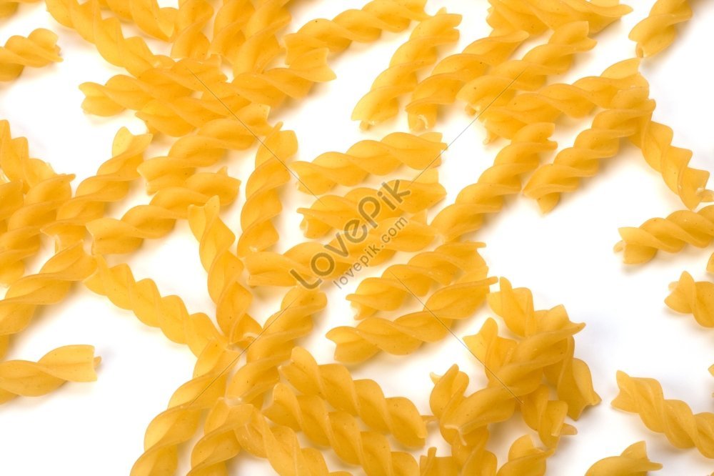 Pens, Italian Pasta Isolated On White Background Stock Photo