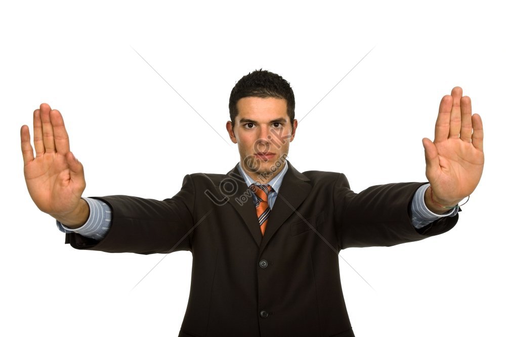 Man With Open Hands Isolated On White Background Picture And HD Photos ...