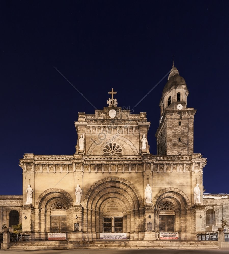 Manila Cathedral Sinaunang Arkitektura Ng Asya Sa Mga Larawan Larawan