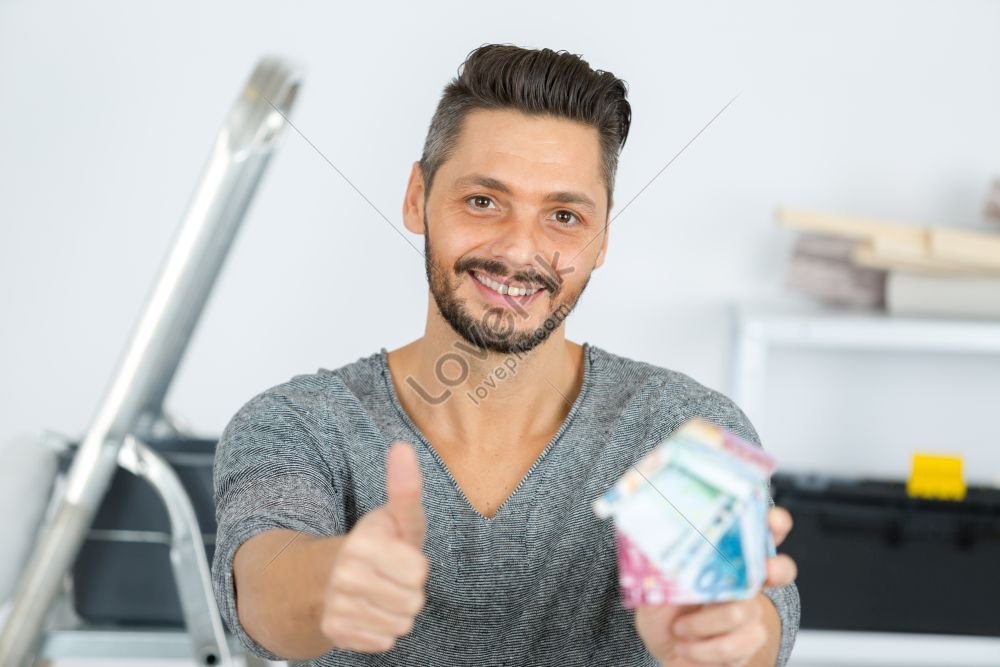 A Cheerful Young Man Giving A Thumbs Up Picture And HD Photos | Free ...