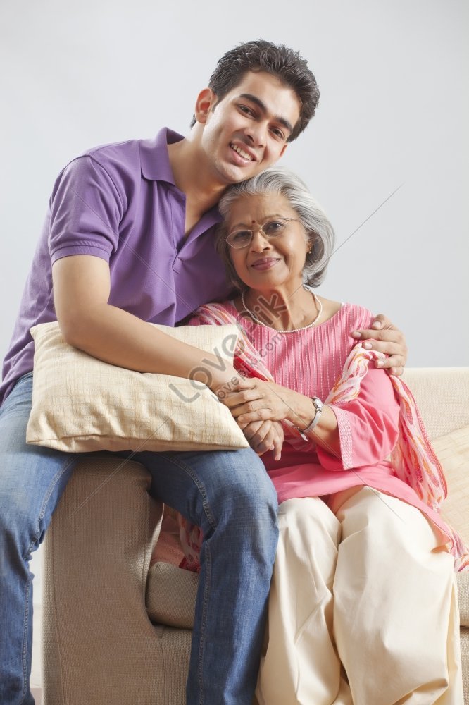 Portrait Of Grandmother And Grandson Picture And Hd Photos Free