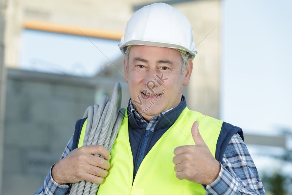 Smiling And Successful Construction Worker Picture Picture And HD ...