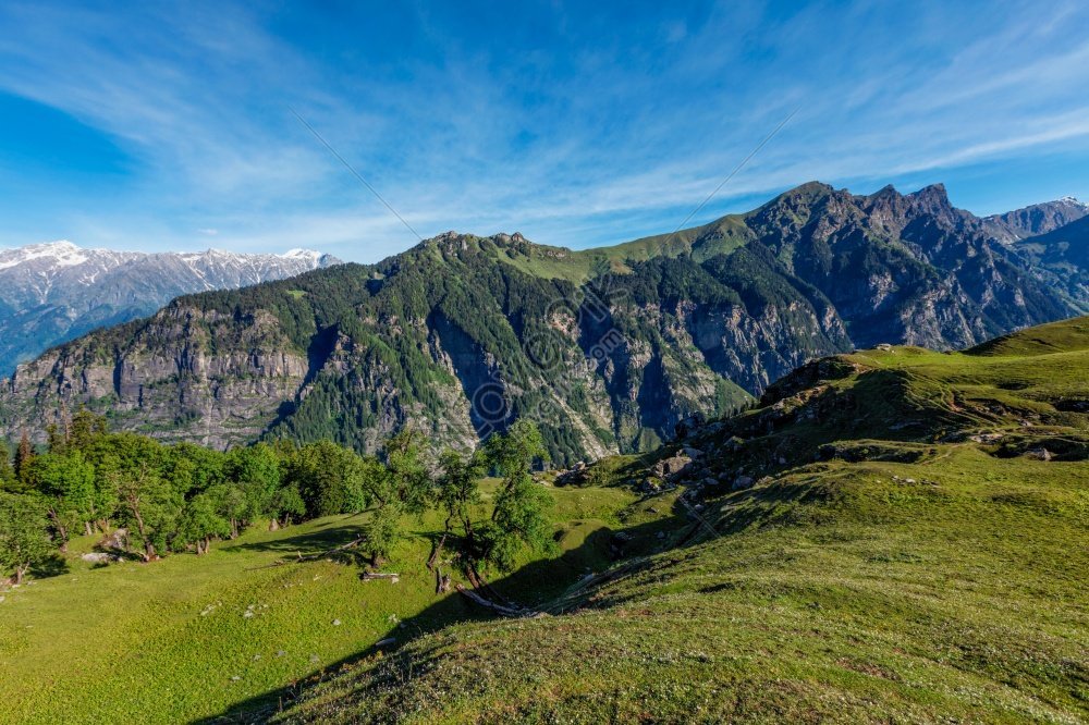 Kullu Valley Of The Himalaya Mountains In Himachal Pradesh A Spring ...