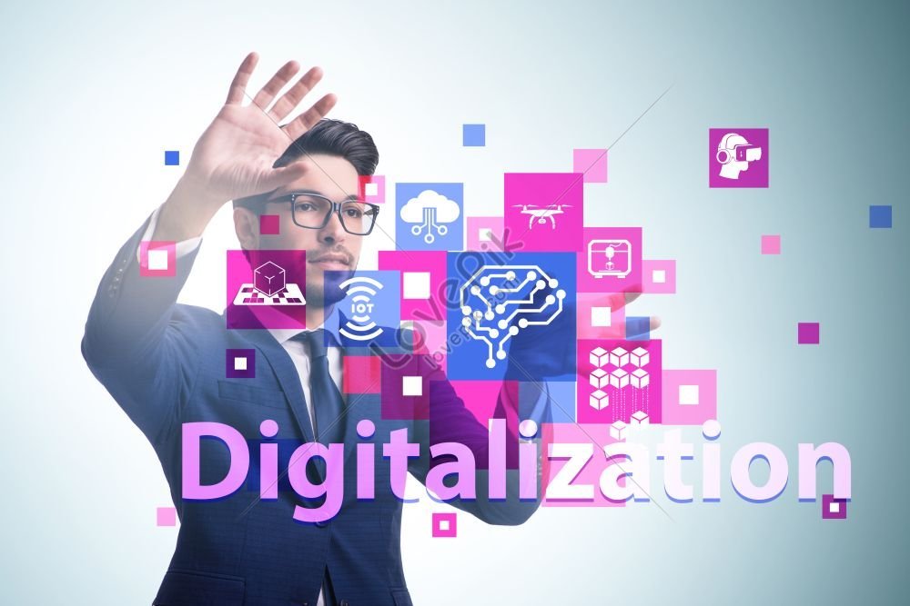 Digital Transformation And Digitalization Technology Concept Image ...