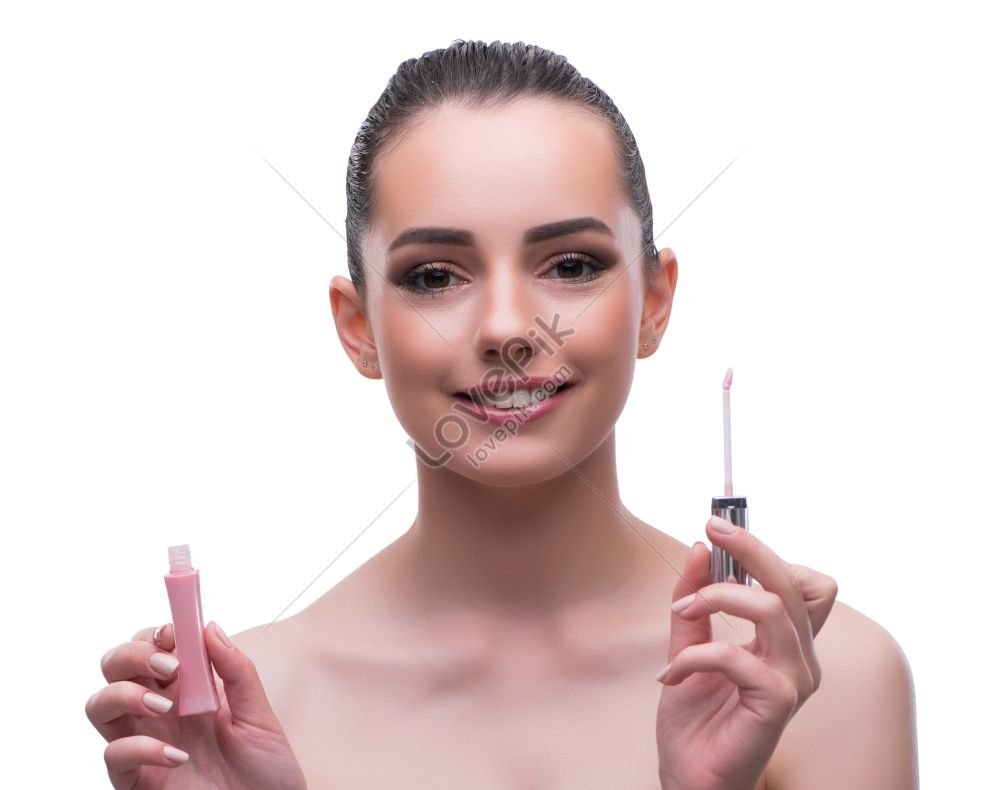 Woman Applying Makeup Using Cosmetics In Beauty Concept Photo Picture