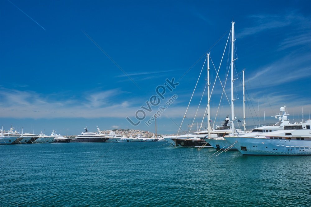 yachts and boats moored on a summer day in the port of athens an athens photo, yacht boat, sea, moor HD Photo