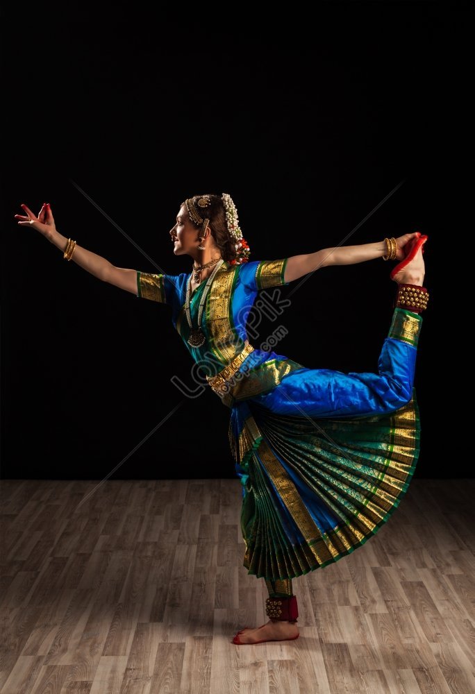 Full length portrait of young woman performing Bharatanatyam over white  background, Stock Photo, Picture And Low Budget Royalty Free Image. Pic.  ESY-053949338 | agefotostock