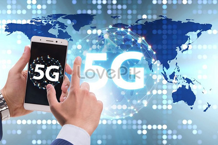 Концепция технологии 5G: высокоскоростное подключение к Интернету для мобильных устройств Фото