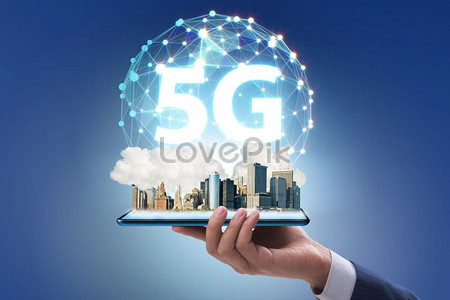 Концепция технологии 5G: высокоскоростное подключение к Интернету для мобильных устройств Фото