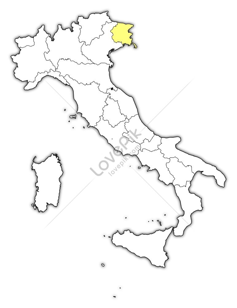 Friuli Venezia Giulia HD   Lovepik Map Of Italy Friuli Venezia Giulia Photo Image 352378436 