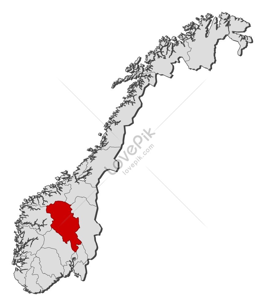 Photo Of Norway Oppland Map In Europe Picture And HD Photos | Free ...