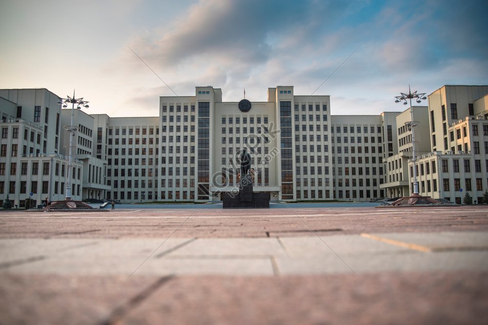 The Parliament Building Of Minsk At Independence Square Belarus A Photo ...