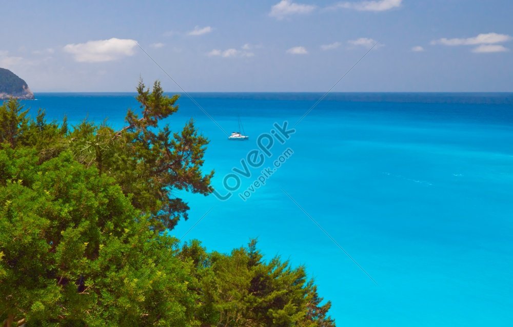 A Picture Of Porto Katsiki Beach On Lefkada Island In Greece Picture ...