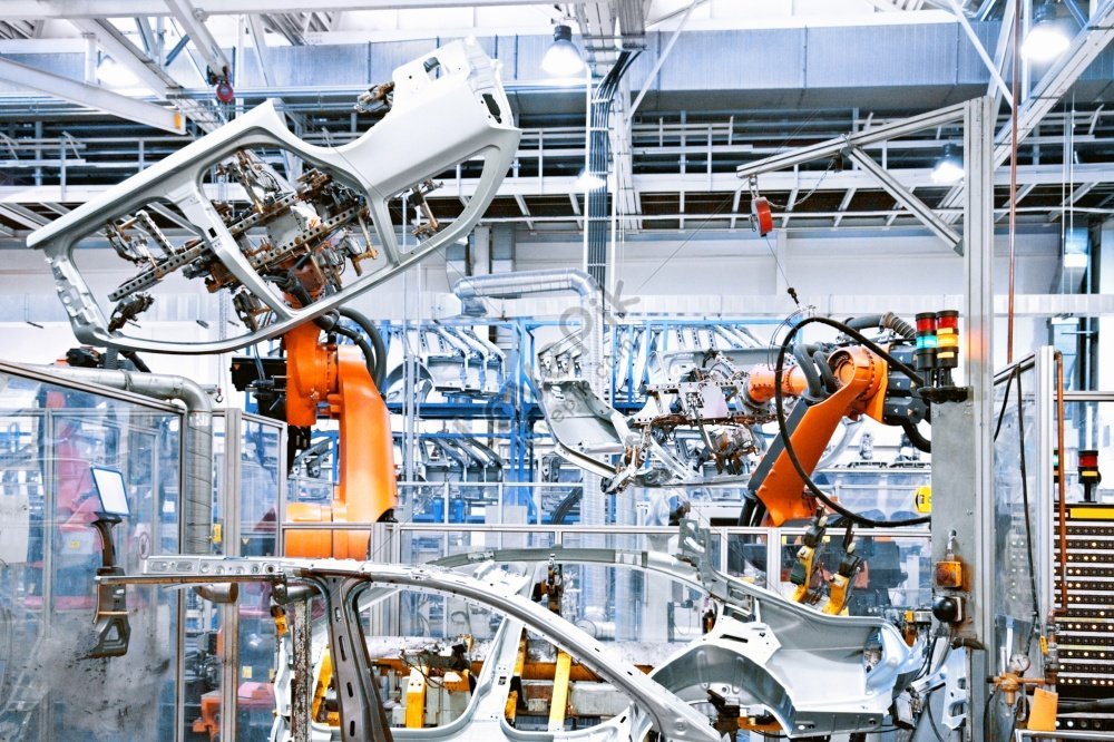 robots in a car factory a photo essay, technology, sparkle, manufacturing HD Photo