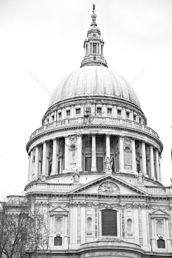 St Pauls Cathedral Sa London England Isang Larawan Ng Sinaunang 