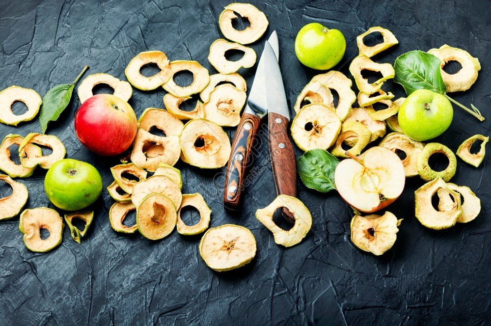Homemade Dried Apple Rings Sun Dried Apple Slices Or Apple Chips Vs ...
