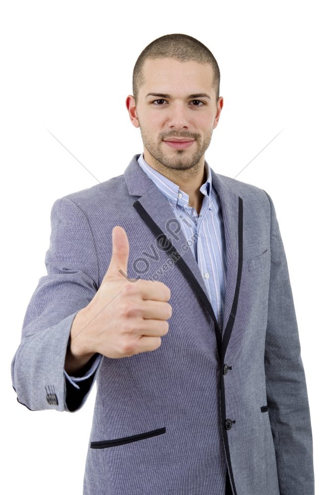 Young Man Giving A Thumbs Up In A Casual Outfit Picture And HD Photos ...