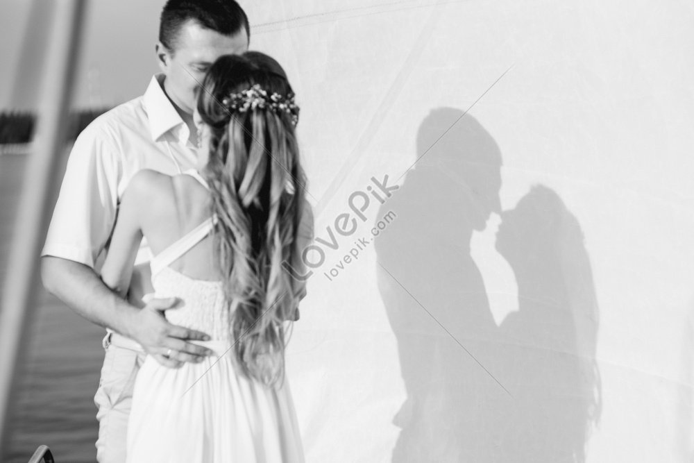 young couple male and female on a white sailing yacht photo, young, wind, sky HD Photo