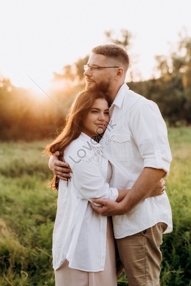 Happy young couple poses for photographers on her happiest day. 6559468  Stock Photo at Vecteezy