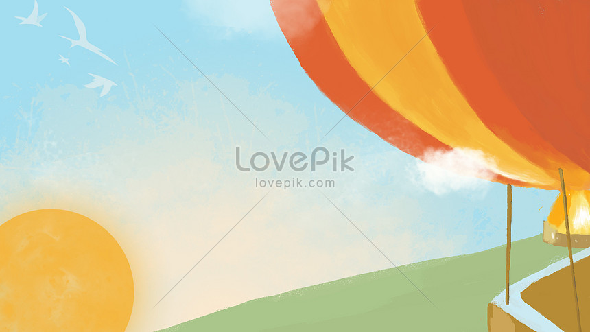 熱気球太陽未来イラストイメージ 図 Id Prf画像フォーマットpsd Jp Lovepik Com